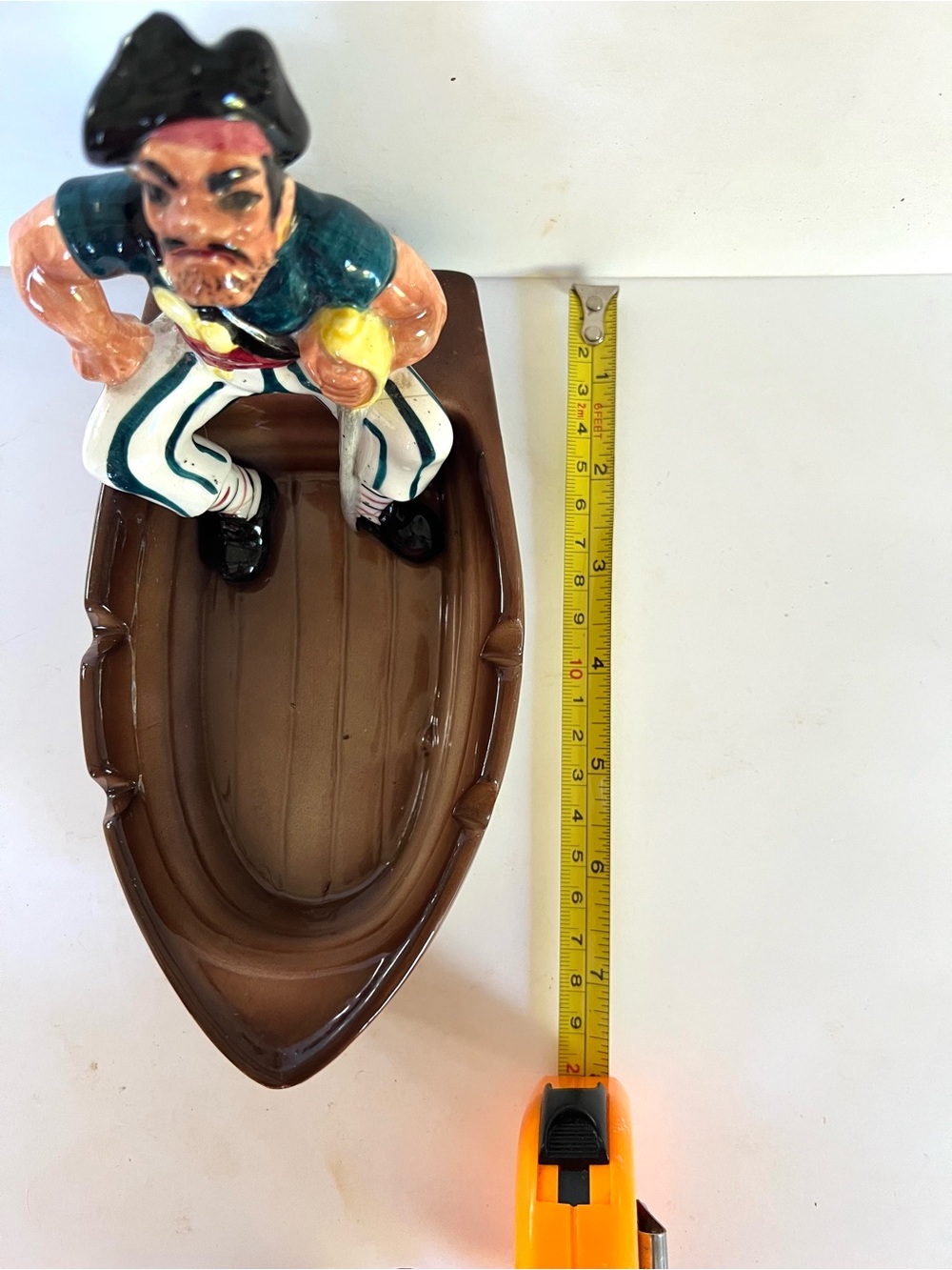 Antique ashtray 1960’s Swank vintage pirate Sailor collectible retro charm EUC - Picture 6 of 7
